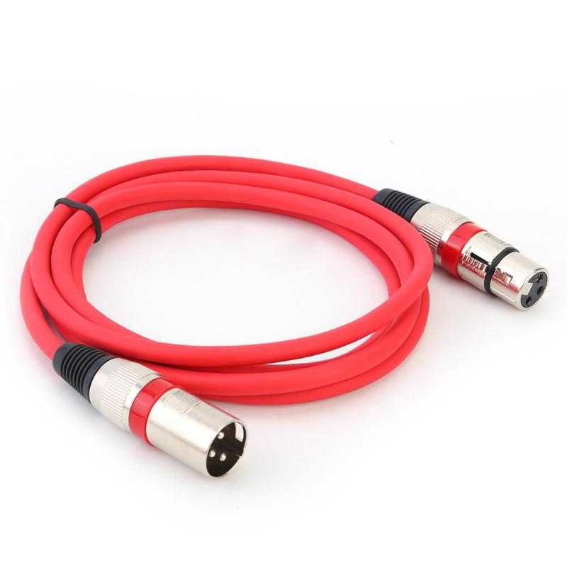 1 1.8M כבל XLR זכר לנקבה 3 פינים