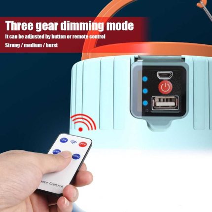 מצבר ותאורה נטען סולארית לקמפינג