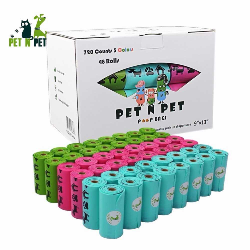 48 גלילי שקיות צואה בריח לבנדר