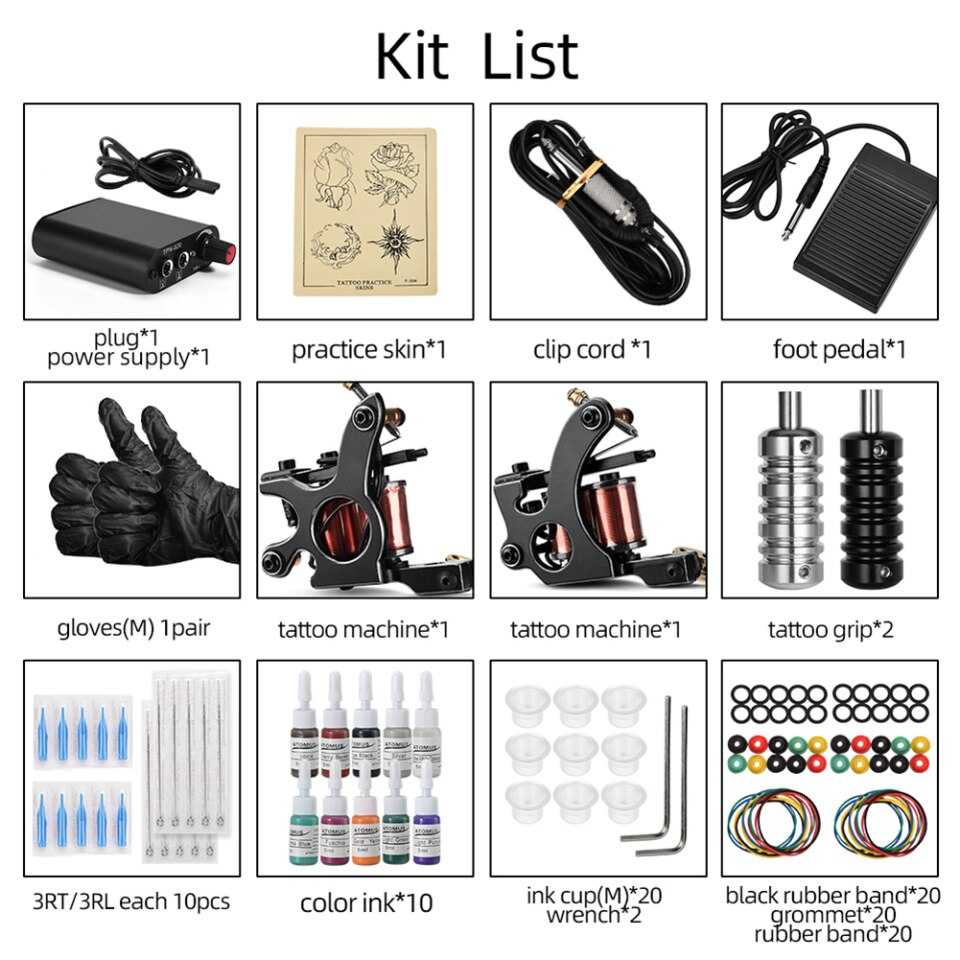 ערכת קעקוע מלאה 5 ערכת קעקוע מלאה