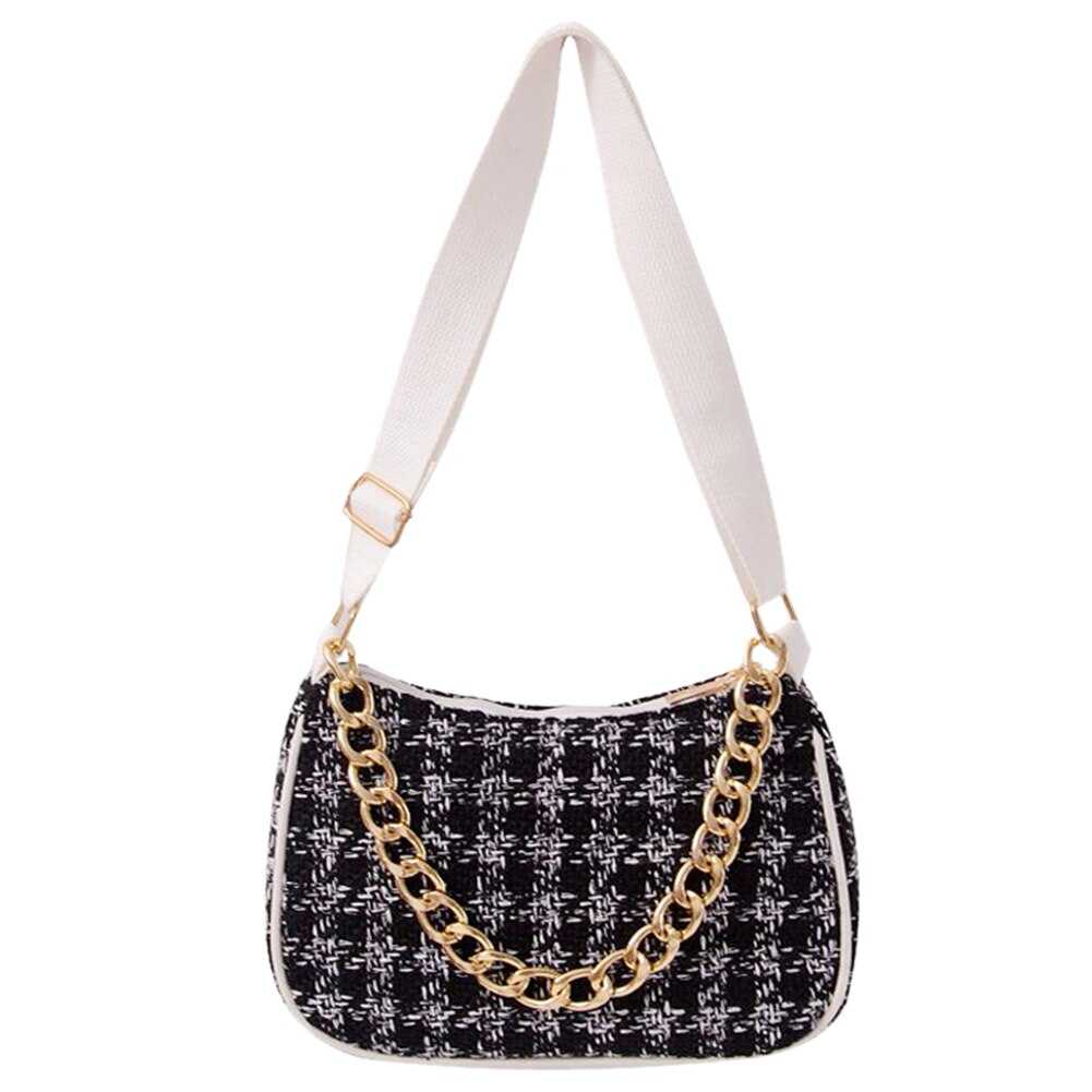 תיק אופנתי משובץ