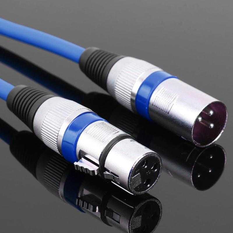 1 1.8M כבל XLR זכר לנקבה 3 פינים