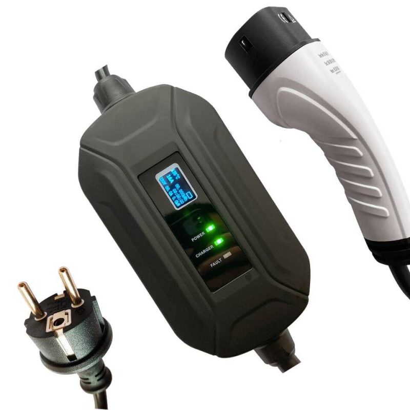 עמדת טעינה מטען נייד לרכב חשמלי 16 אמפר Type 2